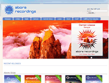 Tablet Screenshot of abora-recordings.com